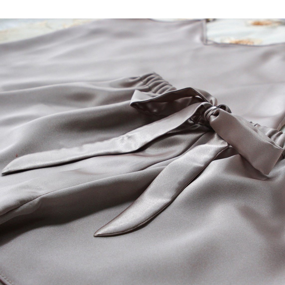 Pajama set camisole top satin luxury nightwear lounge wear sleepwear bridal gift by Ange Dechu - Ange Déchu