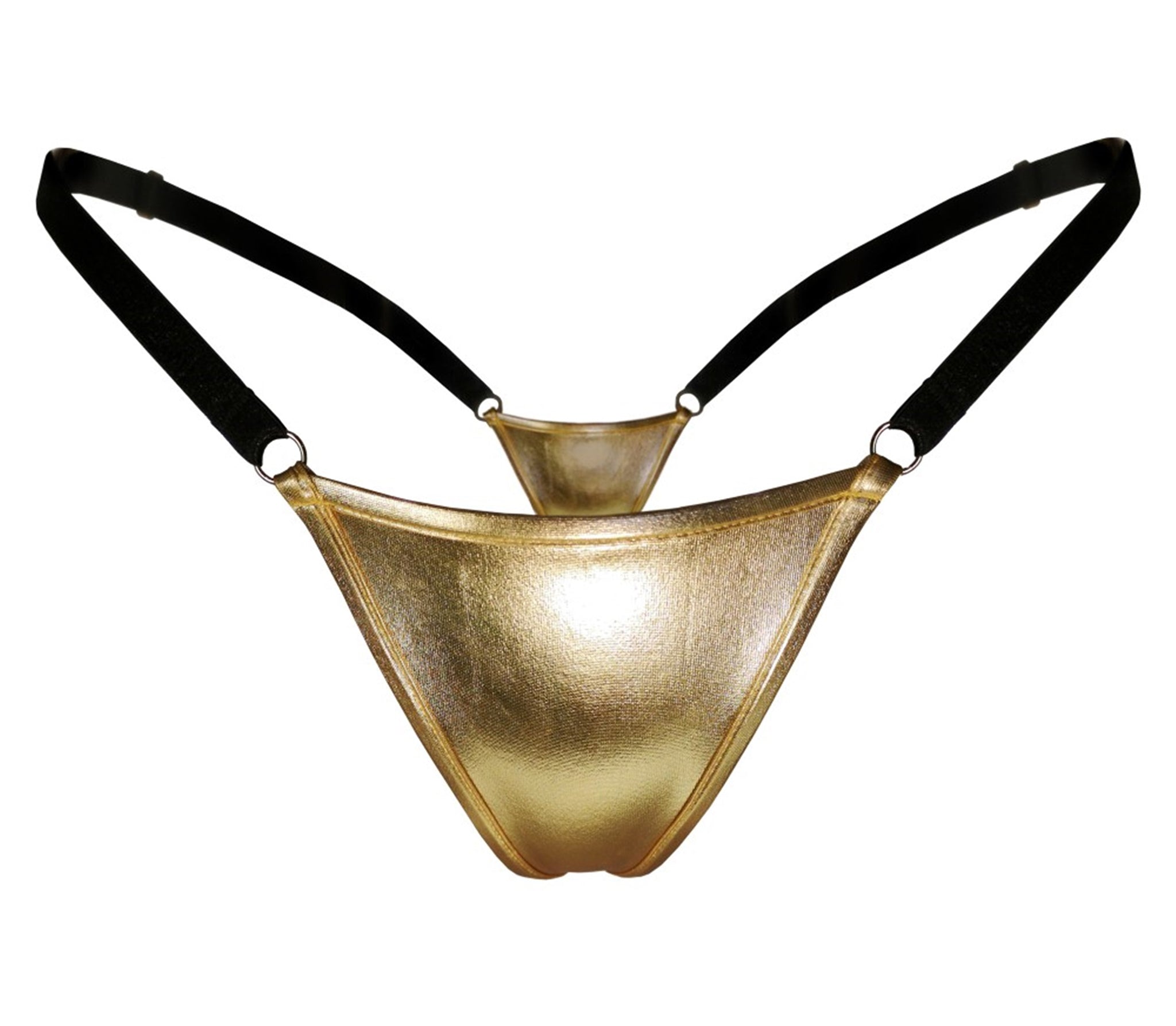 Sexy girls gold g string panties swim rave wear - Ange Déchu