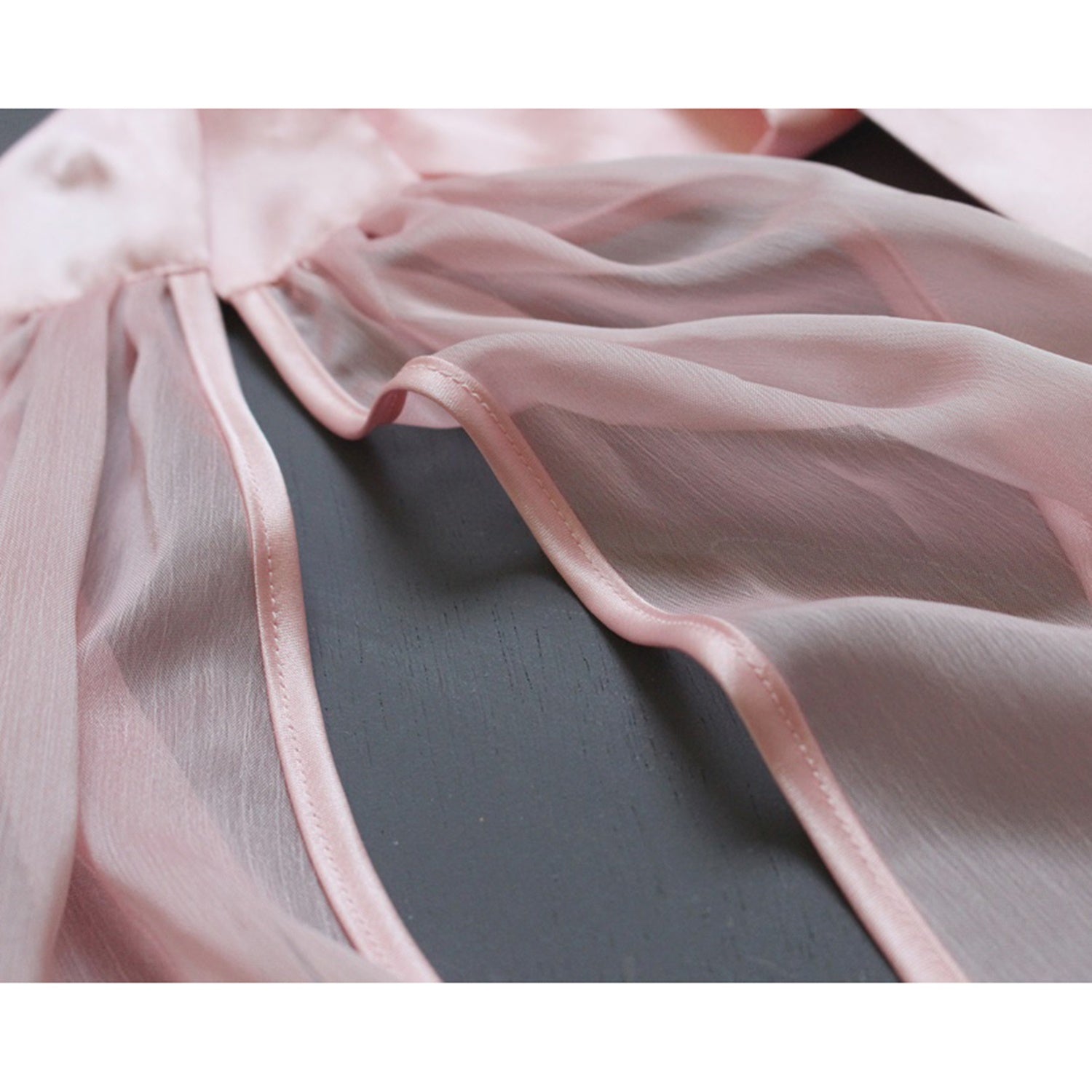 Sheer lingerie see through backless pink sexy teddy playsuit hand made by Ange Dechu - Ange Déchu