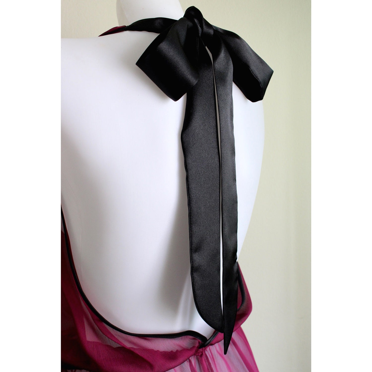 Sheer Lingerie see through sexy backless lingerie teddy playsuit in purple by Ange Dechu - Ange Déchu