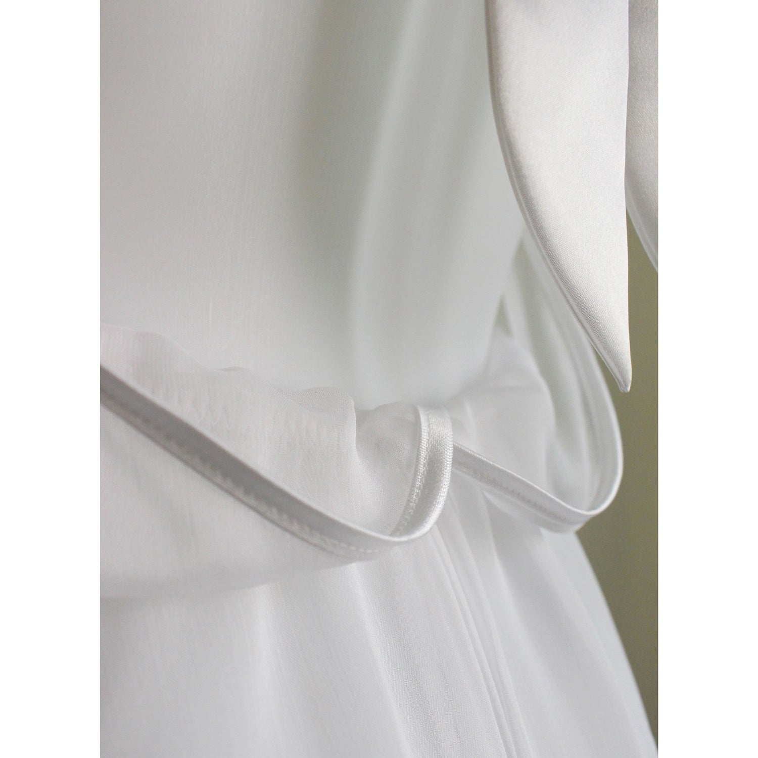 Sheer lingerie sexy see through white teddy playsuit backless bridal nightwear hand made by Ange Dechu - Ange Déchu