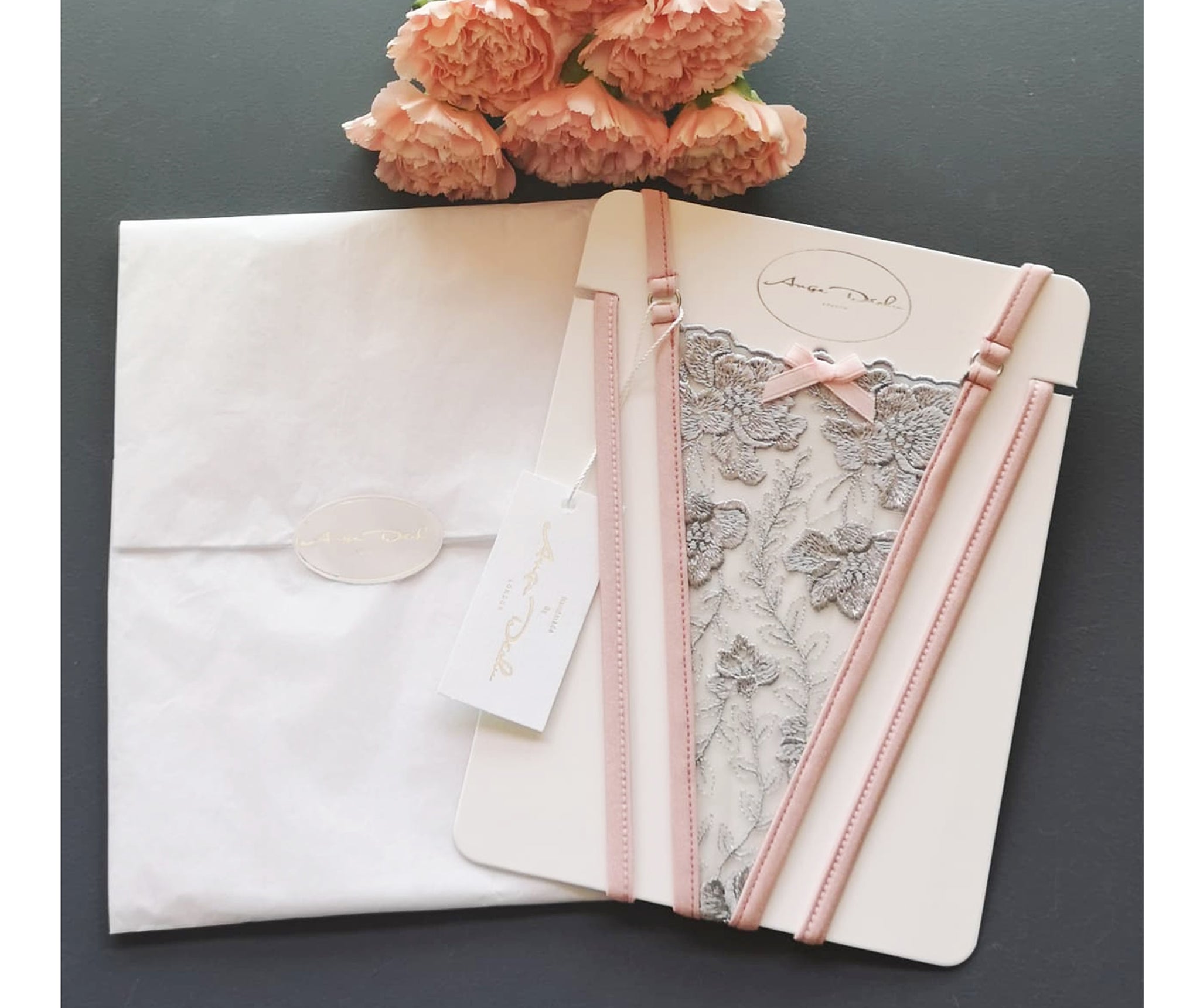 Sheer see through grey lace panties for sexy girls g strings for sexy butts - Ange Déchu