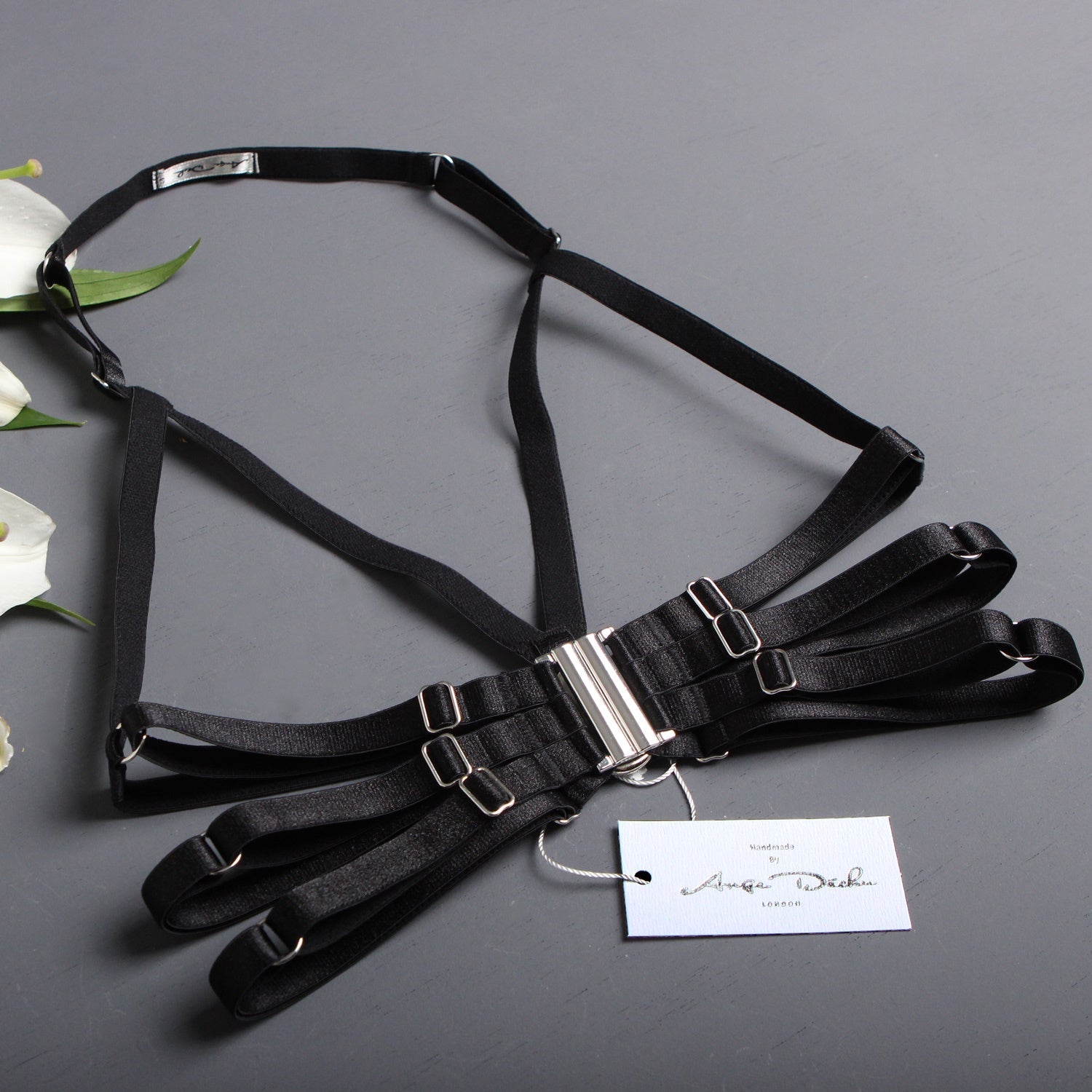 Erotic lingerie black strappy harness cage bra Erotic lingerie black strappy harness cage bra